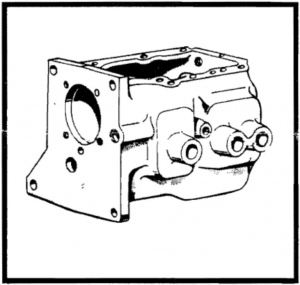 1964 and older 4-hole toploader case fits 221, 260, 5 bolt 289, 352, 390, 406, 427 V8. Replaces Borg Warner T-10 transmissions. These cases take the smaller 4-11/16" OD bearing retainer.