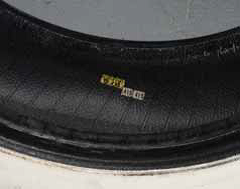 label inside tire